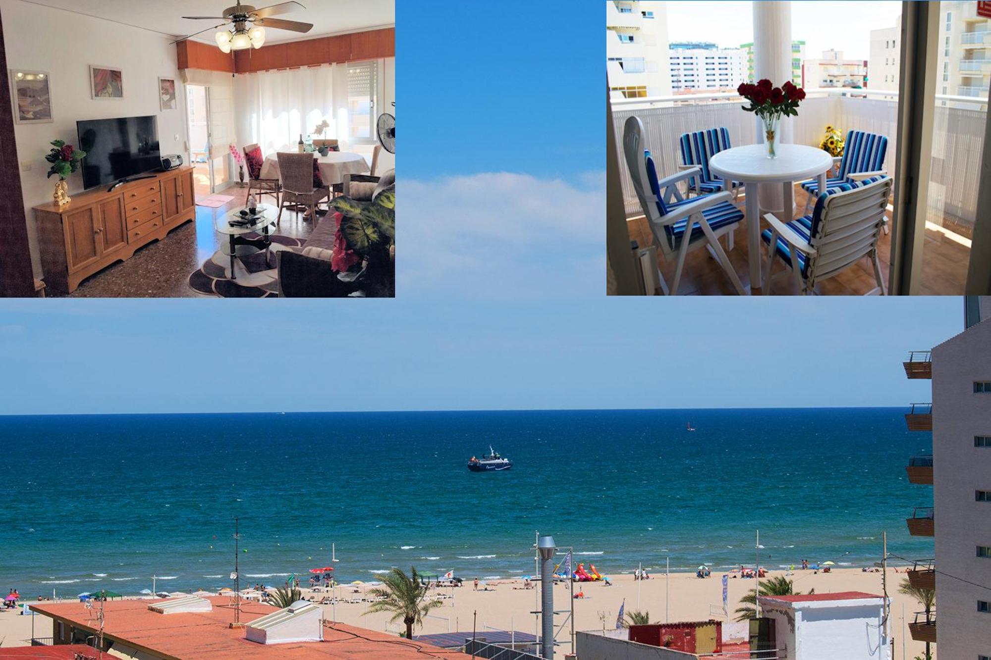 El Tiburon - Piso Con Espectaculares Vistas Al Mar - Solo Para Familias Ideal Para 4 Personas - Aire - Calefaccion - Ganador Award 2025, 2024, 2023, 2022 Playa de Gandia Exterior foto